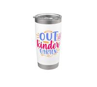 Peace Out Kindergarten Funny Back To School Kids Vaso térmico de acero inoxidable de doble pared