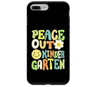 Peace Out Kindergarten Groovy Last Day School Niñas Niños Carcasa para iPhone 7 Plus/8 Plus