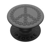 Peace Sign Retro 60s 70s Peace Lover Vintage Hippie Gift PopSockets PopGrip Adhesivo