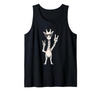 Peace Sign Rock On Giraffe Gafas de Sol Camiseta sin Mangas