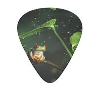 Peace Tree Frog StOlmx - Juego de púas de guitarra con diseño de impresión completa, 3 grosores disponibles