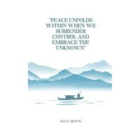 Peace unfolds within when we surrender control and embrace the unknown - Squared Notebook with Inspirational Cover: Write your calm, one square at a time