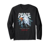 Peace USA Eagle Wild Quotes Find The Peace Within Yourself Manga Larga