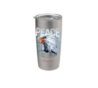 Peace USA Eagle Wild Quotes find The Peace within Yourself Vaso térmico de acero inoxidable de doble pared