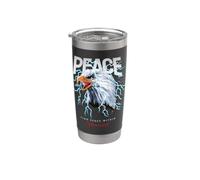 Peace USA Eagle Wild Quotes find The Peace within Yourself Vaso térmico de acero inoxidable de doble pared