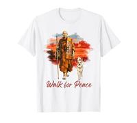 Peace Walking Monks and Aloka Dog Walk for Peace Camiseta