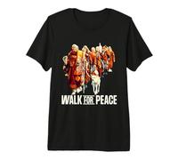 Peace Walking Monks and Aloka Dog Walk for Peace Camiseta Premium