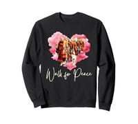Peace Walking Monks and Aloka Dog Walk for Peace Sudadera