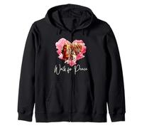 Peace Walking Monks and Aloka Dog Walk for Peace Sudadera con Capucha