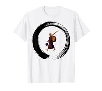 Peace Walking Monks Minimalist Zen Art Design Camiseta