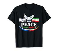 Peace Without Borders Israel e Irán Paloma de la Paz Clásico Camiseta