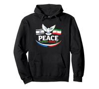 Peace Without Borders Israel e Irán Paloma de la Paz Clásico Sudadera con Capucha