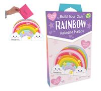 Peaceable Kingdom Caja de San Valentn para nios Kit de caja de San Valentn para tarjetas de San Valentn para nios en el aula - Kit de buzn