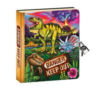 Peaceable Kingdom Lock & Key Diary - Dinosaurio que brilla en la oscuridad