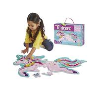 Peaceable Kingdom Rompecabezas de suelo de unicornio brillante, 1 EA