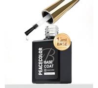 PEACECOLOR 15ML Base Coat Semipermanente Manicura Profesional Base Uñas Semipermanentes Soak Off UV/LED Uñas De Gel
