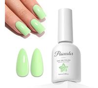 PEACECOLOR Esmaltes Semipermanentes para Uñas Verde 10ML, Esmaltes de Uñas Soak Off Gel UV/LED Pintauñas Semipermanentes para Principiantes