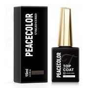 PEACECOLOR No Wipe Top Coat Semipermanente Capa Superior UV/LED Soak Off Uñas De Gel Profesional 15ML