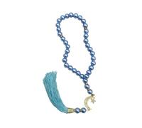 Peaceful - 33 cuentas de cristal para ceremonias religiosas, elegantes cuentas de oración para mujeres y hombres, cuentas religiosas simbólicas, talla única, como se describe