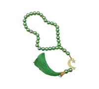 Peaceful - 33 cuentas de cristal para ceremonias religiosas, elegantes cuentas de oración para mujeres y hombres, cuentas religiosas simbólicas, talla única, como se describe