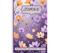 Peaceful Blooms Notebook: Peace I Leave With You - John 14:27 | Lined, 6" x 9", 100 Cream Pages, Matte Cover