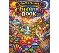 Peaceful Coloring for Seniors: Simple, Bold, and Stress-Free Coloring Pages with Gentle Animals and Calm Nature Scenes Designed for Relaxation, Arthritis-Friendly, and Easy Coloring