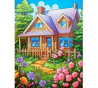 Peaceful Country Homes: A 500-Page Floral Farm Coloring Book for All Ages.: The ultimate coloring book for flower and farmhouse lovers alike.