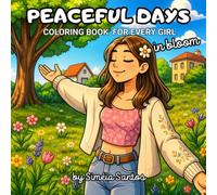 PEACEFUL DAYS - IN BLOOM: COLORING BOOK FOR EVERY GIRL