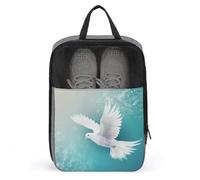 Peaceful Dove Flying in The Sky - Bolsa de zapatos para viajes, uso diario, bolsa de almacenamiento antipolvo para zapatos de golf