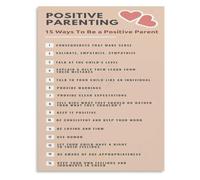 Peaceful Parenting Poster Positive Guidance Chart for Family Meeting Wall Space