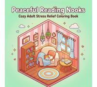 Peaceful Reading Nooks: Cozy Adult Stress Relief Coloring Book