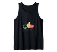 Peaceful Soul Peace Sign Hand Gesture Love Graphic Nature Camiseta sin Mangas