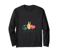 Peaceful Soul Peace Sign Hand Gesture Love Graphic Nature Manga Larga