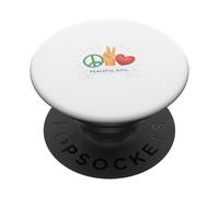 Peaceful Soul Peace Sign Hand Gesture Love Graphic Nature PopSockets PopGrip Adhesivo