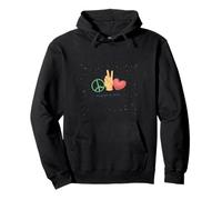 Peaceful Soul Peace Sign Hand Gesture Love Graphic Nature Sudadera con Capucha