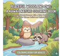 Peaceful Woodland Owl: A Kawaii Nature Coloring Book: Calming Forest Scenes with a Cute Owl and Friends for Stress Relief and Relaxation