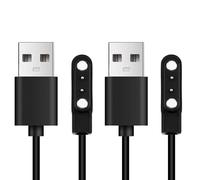 peaceking 2 Cargadores Magnéticos para Smartwatch - Cable USB 2 Pines de 4mm, Carga Rápida Universal, Compatible con Relojes Inteligentes, Diseño Compacto y Seguro