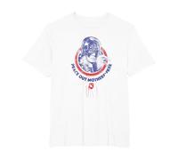 Peacemaker Peace out Stamp Camiseta, Hombre Tallas Grandes, Blanco, 2X Alto