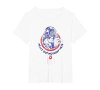 Peacemaker Peace out Stamp Camiseta, Mujer Tallas Grandes, Blanco, 5XL Grande