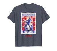 Peacemaker Vigilante Eat Peace Poster Camiseta, Hombre, Azul Jaspeado, 5XL