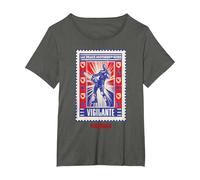 Peacemaker Vigilante Eat Peace Poster Camiseta, Mujer Tallas Grandes, Asfalto, 1XL Grande