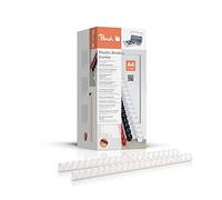 Peach Binding Combs 16 mm, for 145 A4 Sheets, White, 100-pack - PB416-01