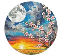 Peach Blossom 1000 Pieces Jigsaw Puzzles For Adults Educational Games Stress Relieving Entertainment Cultivate The Spirit of Teamwork for Adults and Kids, Age 12 Years Up 1000pcs (67.5x67.5cm)