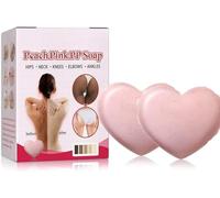 Peach Butt Soap,Natural Handmade Exfoliating,Underarm Leg Melanin and Acne Beautiful Peach Buttocks Soap,Private Parts Peach Pink Soap (2pcs)