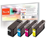 Peach C1500 - Cartuchos de Tinta XL (BK, C, M, Y) Equivalente a Canon PGI-1500XL, 9182B004 para, por Ejemplo, Canon Maxify MB 2750, Canon Maxify MB 2350, Canon Maxify MB 2150, Canon Maxify MB 2050
