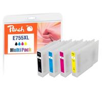 Peach Cartucho De Tinta Epson No. 755XL Multipack BK C M Y Remanufacturado