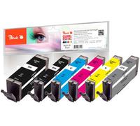 Peach Cartuchos De Tinta Reemplazo Canon PGI-550XL/CLI-551XL Multi-6 Pack