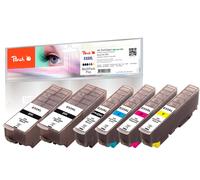 Peach E33 Value Pack Plus Printer Cartridges XL (2X BK, PBK, C, M, Y) Replaces E