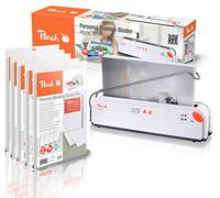 Peach Encuadernadora térmica DIN A4 - Ganador de prueba* - Rápido arranque - sólo 1 min Tiempo de encuadernación - Sistema de encuadernación más fácil y rápido - Incluye 5 x PBT100-14 - 5 x 20