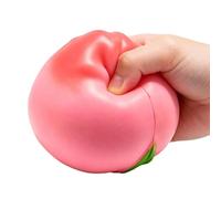 Peach Fidget Toy, Latex Squeeze Ball, 4,72 x 3,94 pulgadas Lightweight Sensory Gear with Soft Build, Stress Comfort Fruit with Modern Style, Classroom Play for Desk and Office